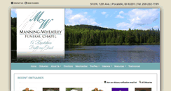 Desktop Screenshot of manningwheatleyfuneralchapel.com